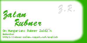 zalan rubner business card